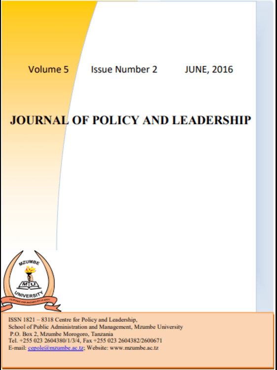 								View Vol. 10 No. 1 (2023): Journal of Policy and Leadership (JPL)
							