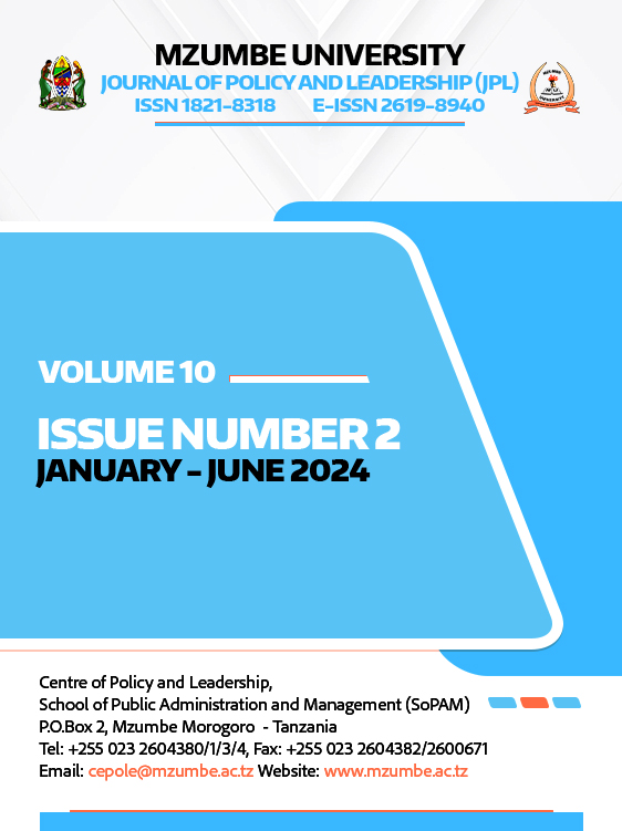 								View Vol. 10 No. 2 (2024): Journal of Policy and Leadership (JPL)
							